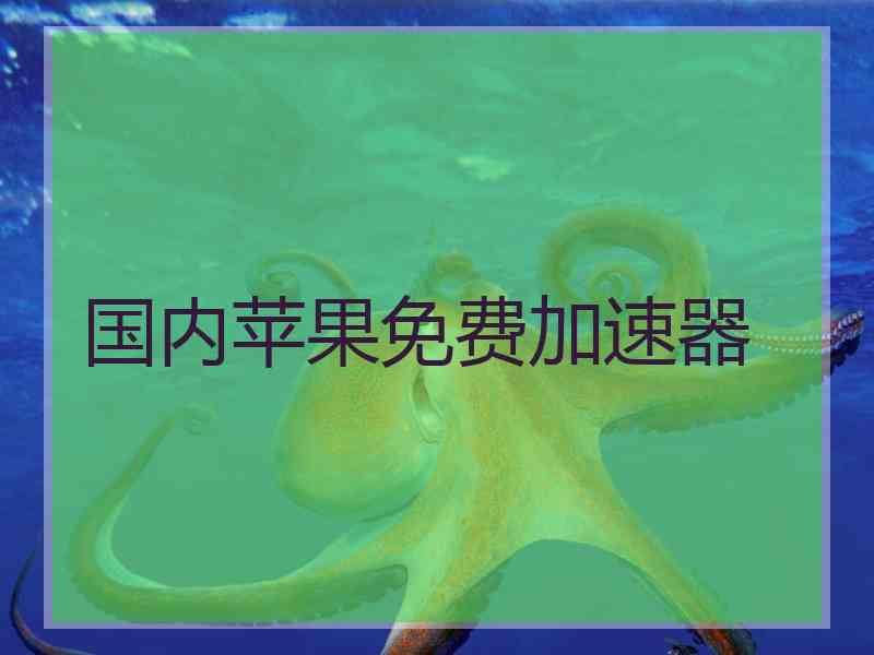 国内苹果免费加速器
