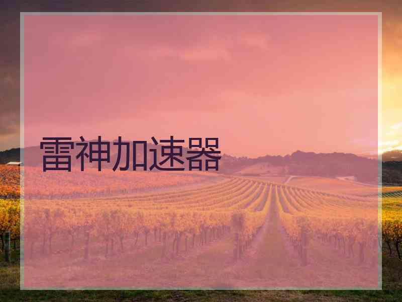 雷神加速器