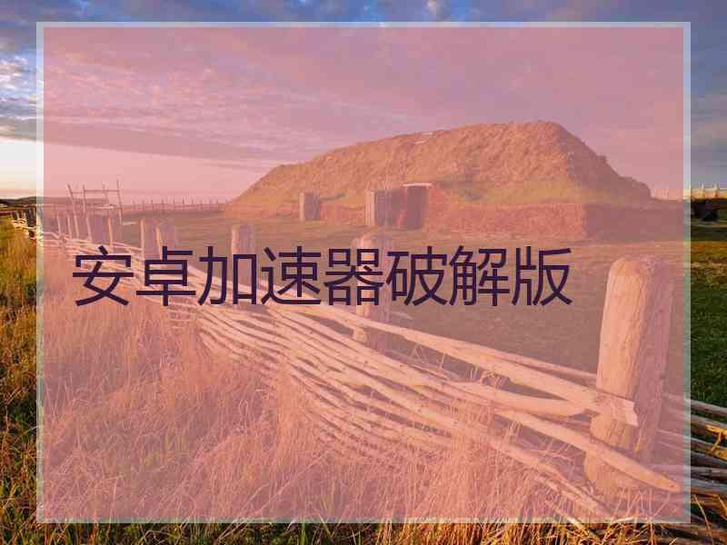 安卓加速器破解版
