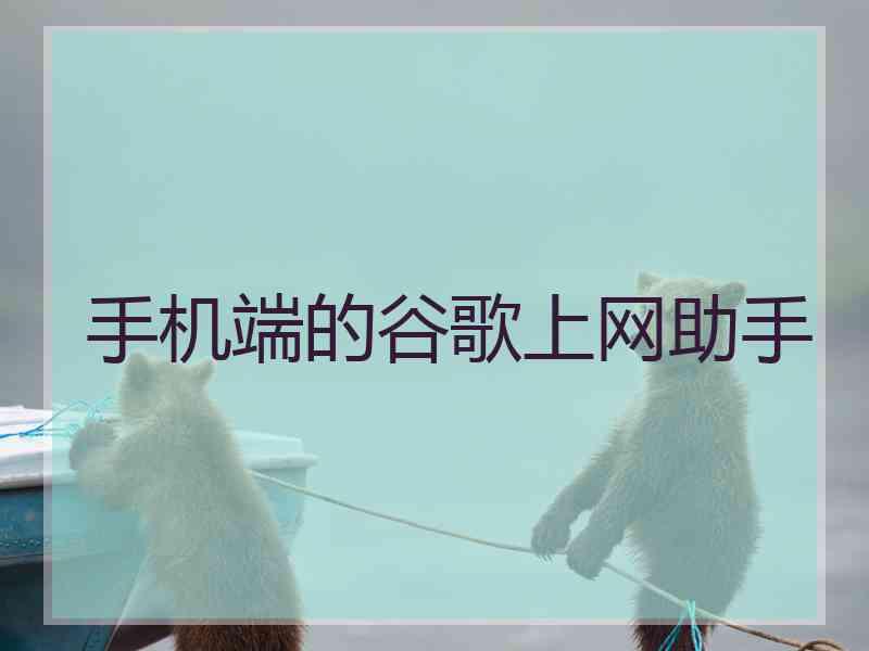 手机端的谷歌上网助手