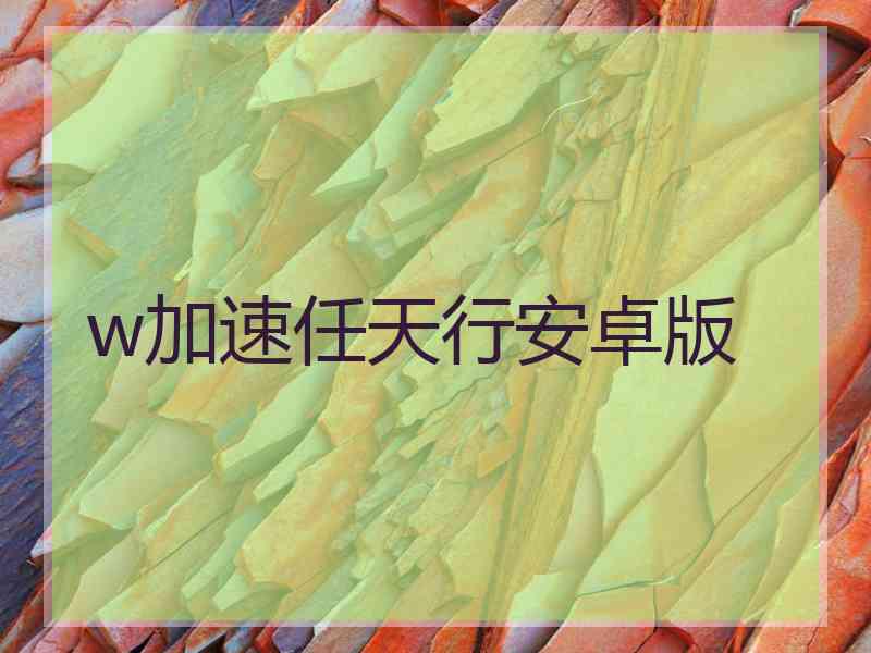 w加速任天行安卓版