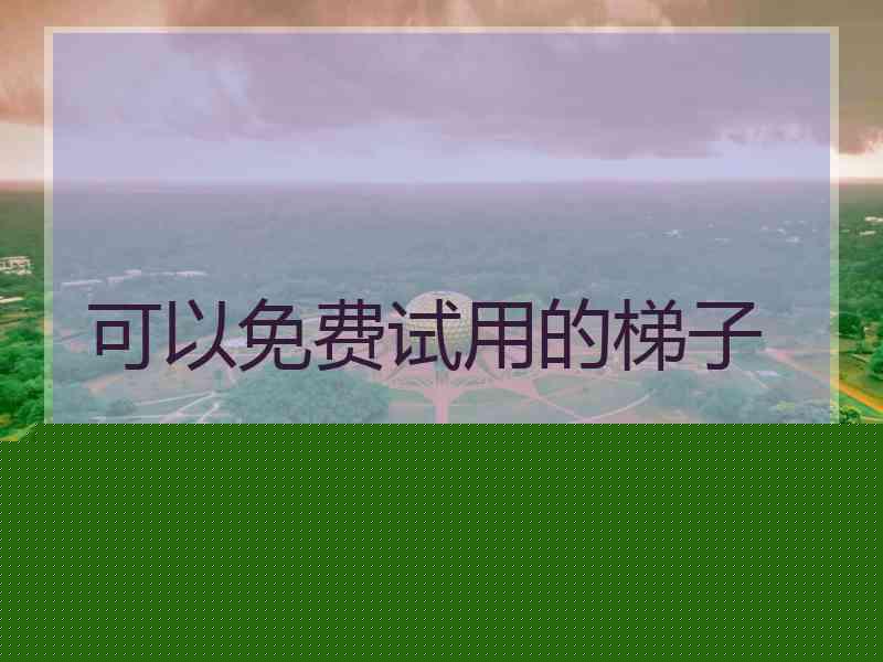 可以免费试用的梯子