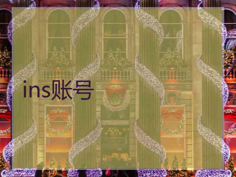 ins账号