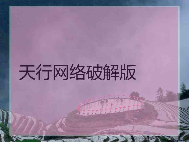 天行网络破解版