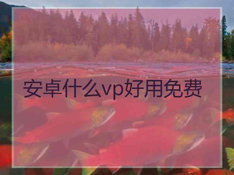 安卓什么vp好用免费