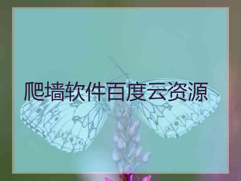 爬墙软件百度云资源
