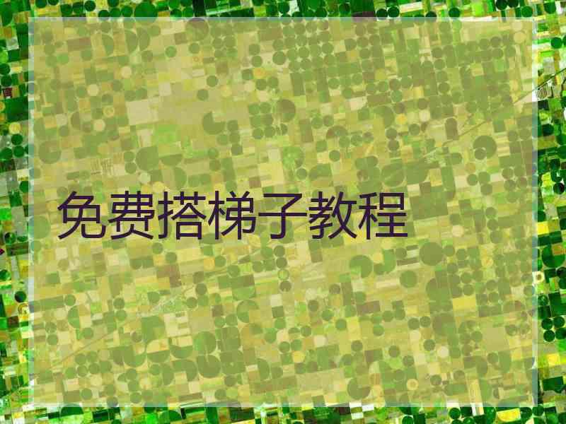 免费搭梯子教程