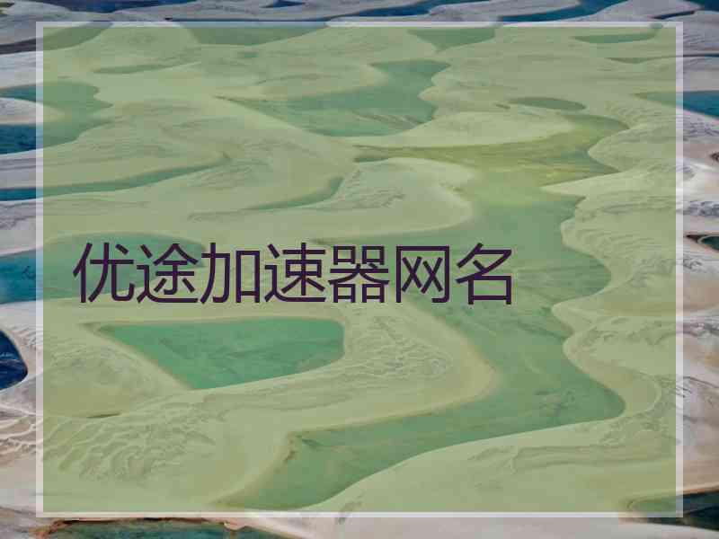 优途加速器网名