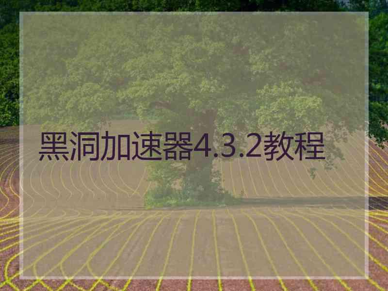 黑洞加速器4.3.2教程