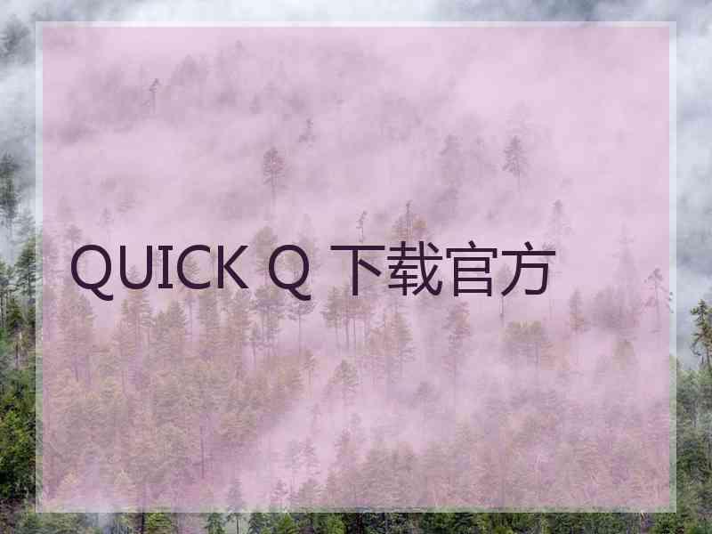 QUICK Q 下载官方
