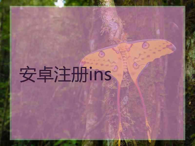 安卓注册ins