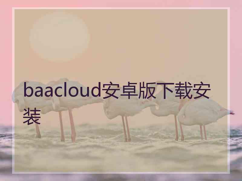 baacloud安卓版下载安装