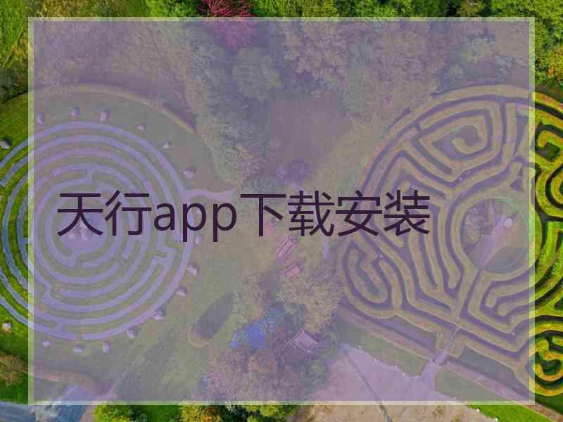 天行app下载安装