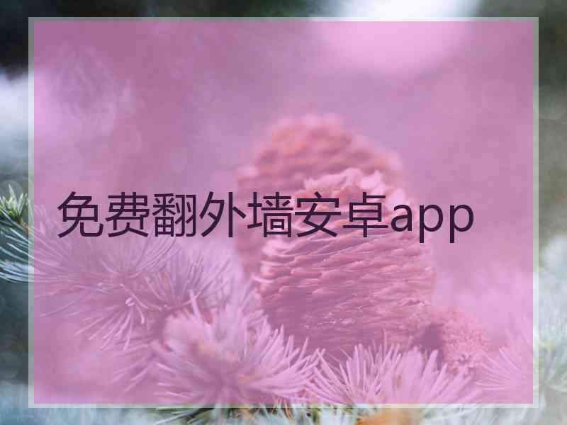 免费翻外墙安卓app