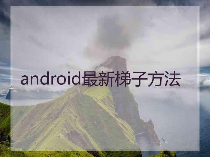 android最新梯子方法
