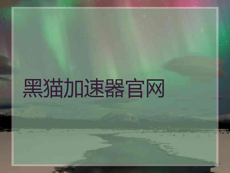 黑猫加速器官网