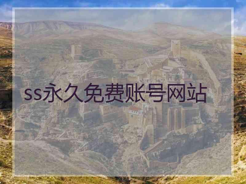 ss永久免费账号网站