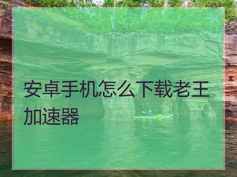 安卓手机怎么下载老王加速器