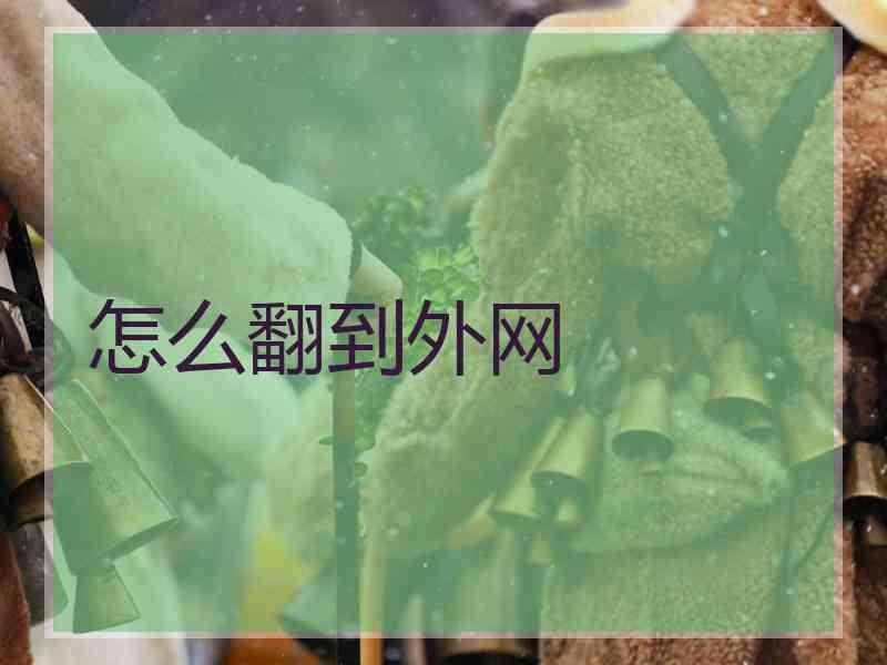 怎么翻到外网