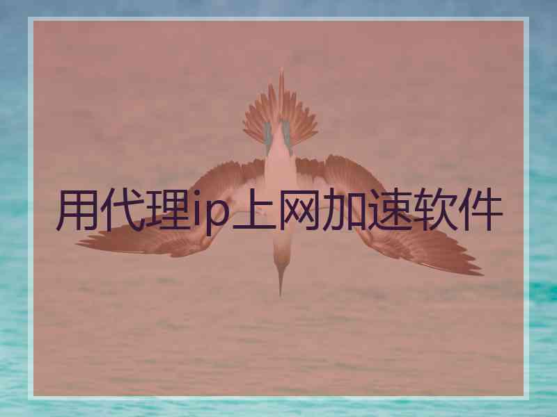 用代理ip上网加速软件