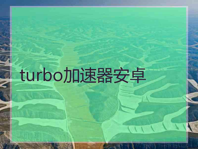 turbo加速器安卓