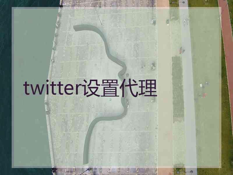 twitter设置代理