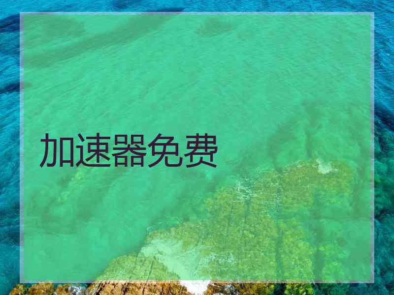 加速器免费