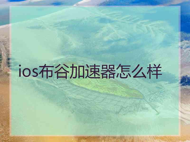 ios布谷加速器怎么样