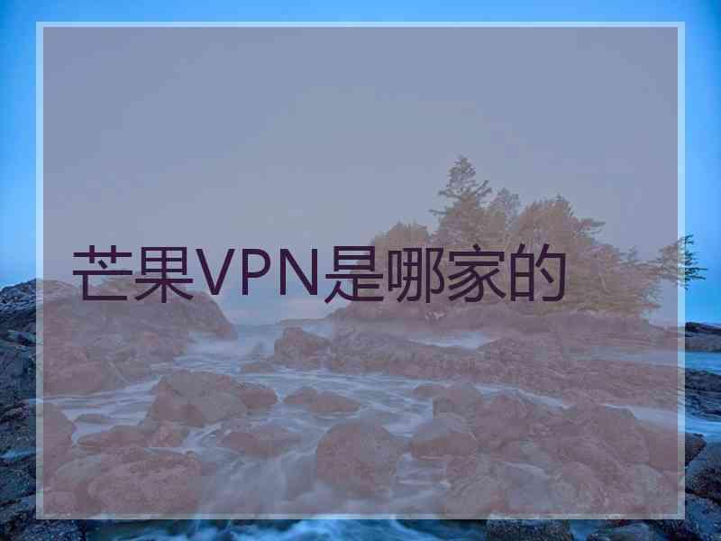 芒果VPN是哪家的