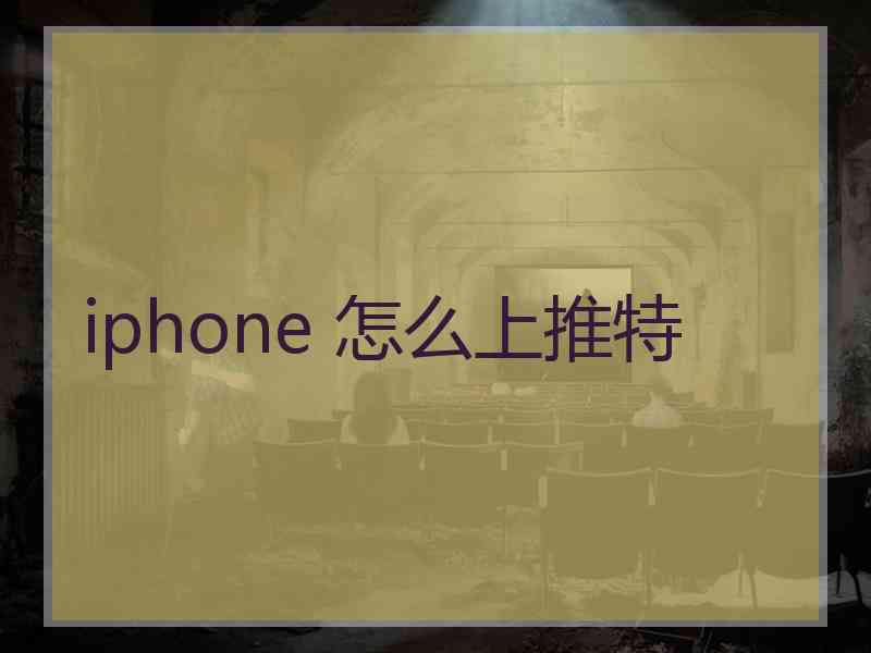 iphone 怎么上推特