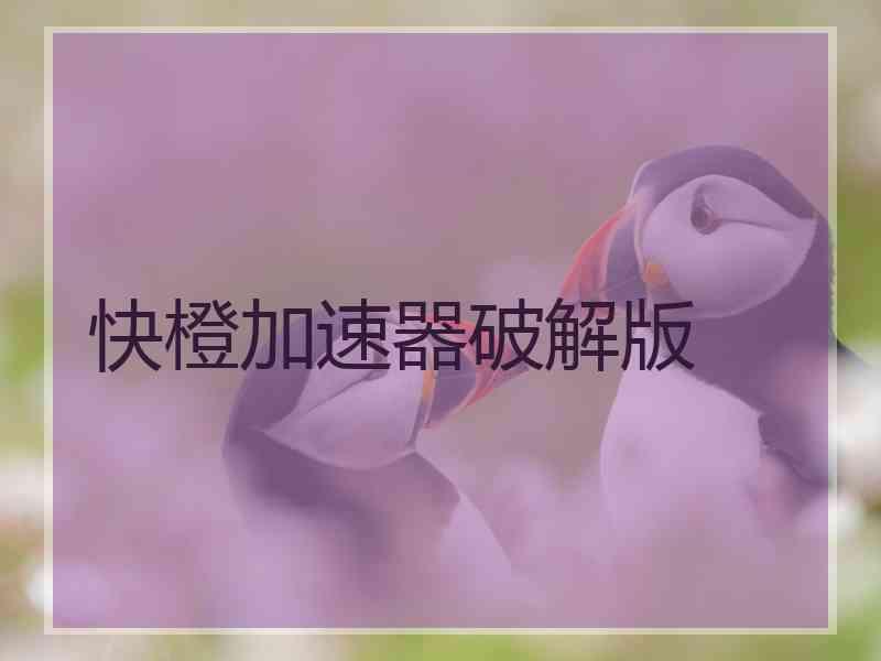 快橙加速器破解版
