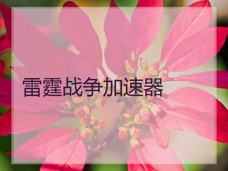 雷霆战争加速器