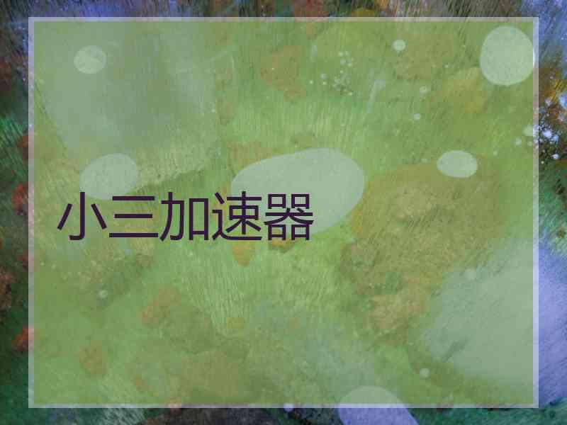 小三加速器