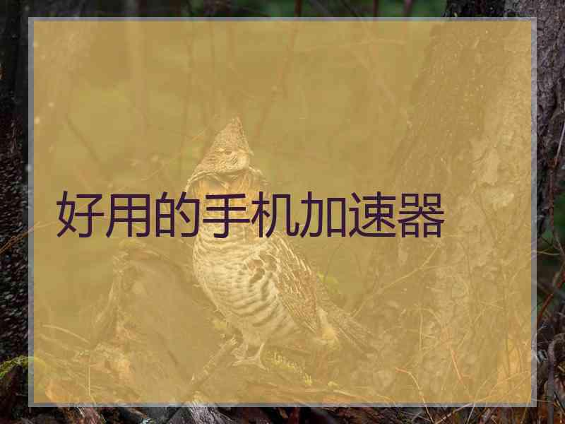 好用的手机加速器