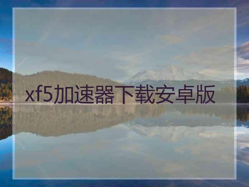 xf5加速器下载安卓版