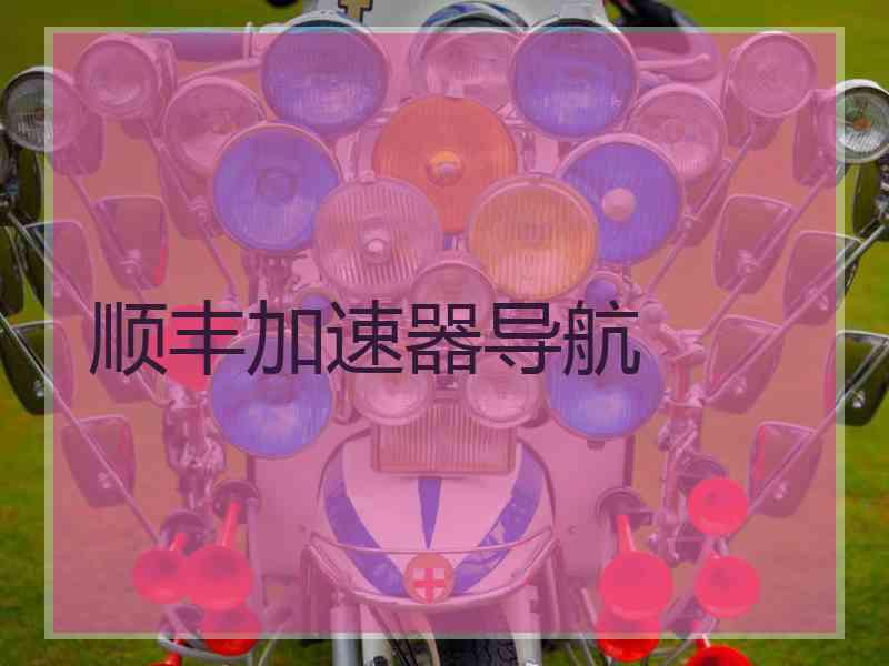 顺丰加速器导航
