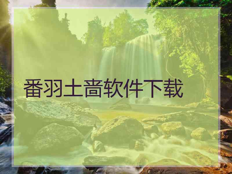 番羽土啬软件下载