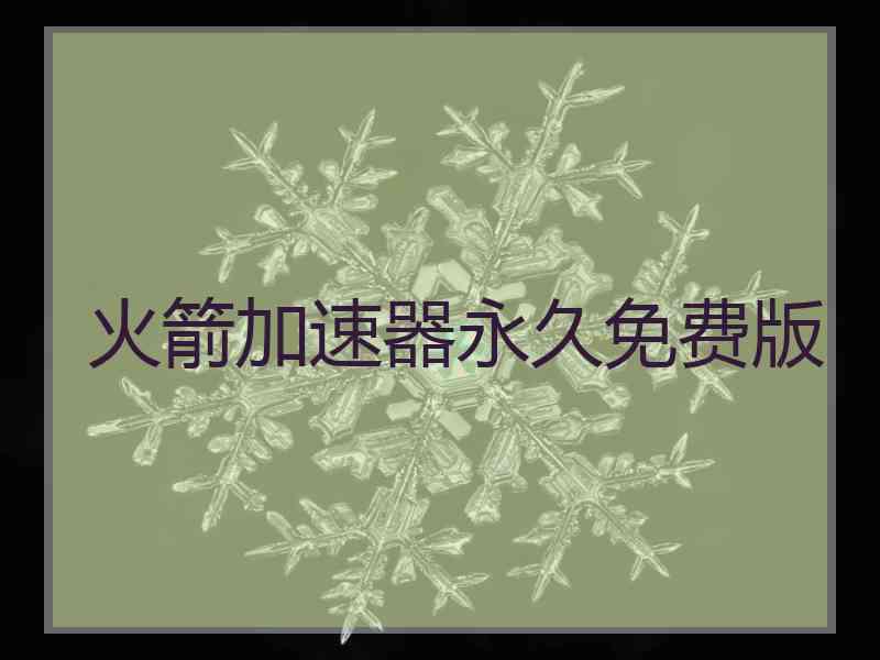 火箭加速器永久免费版