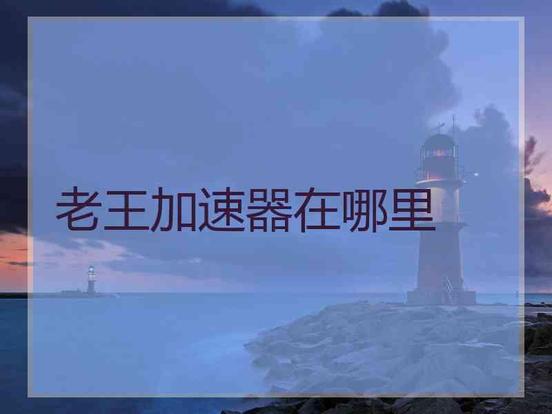 老王加速器在哪里