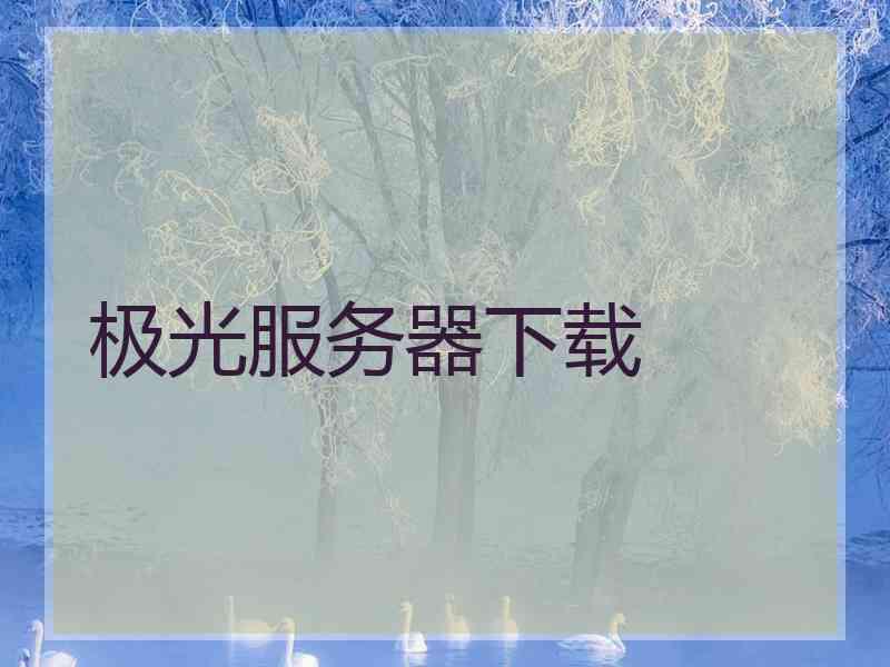 极光服务器下载