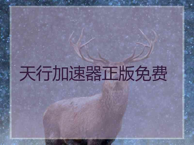 天行加速器正版免费