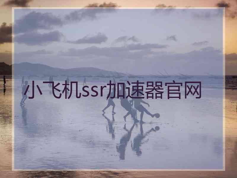 小飞机ssr加速器官网