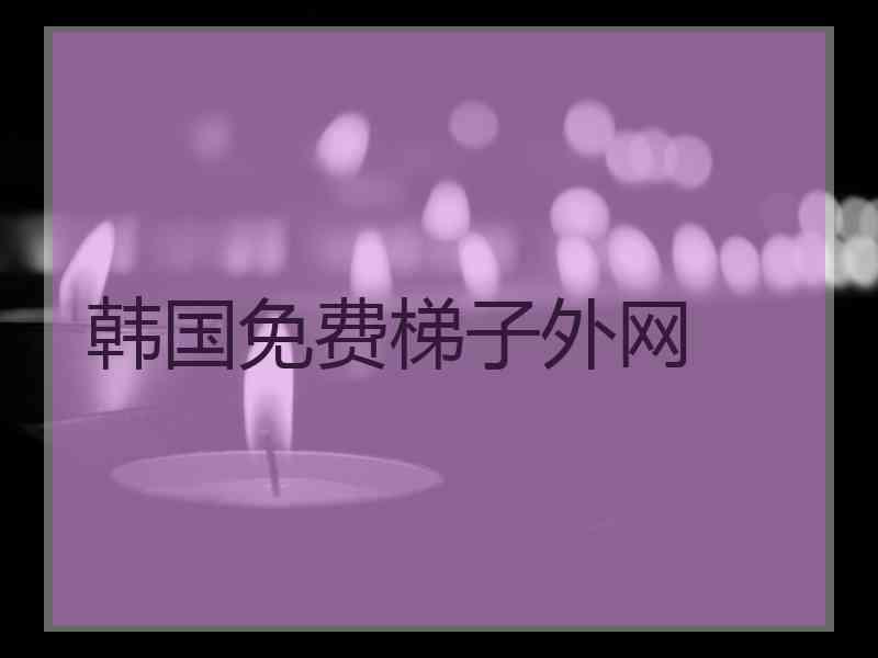 韩国免费梯子外网