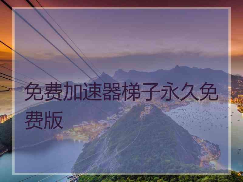 免费加速器梯子永久免费版