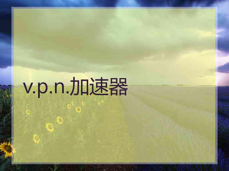 v.p.n.加速器