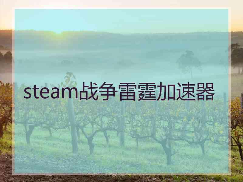 steam战争雷霆加速器