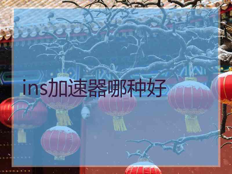ins加速器哪种好