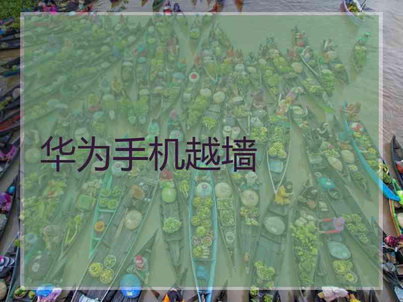 华为手机越墙