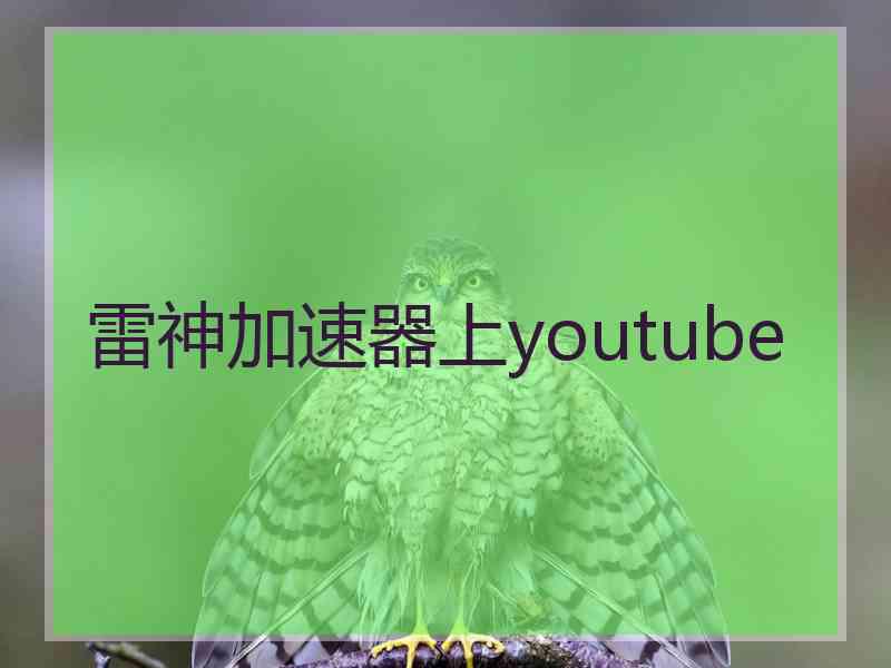 雷神加速器上youtube