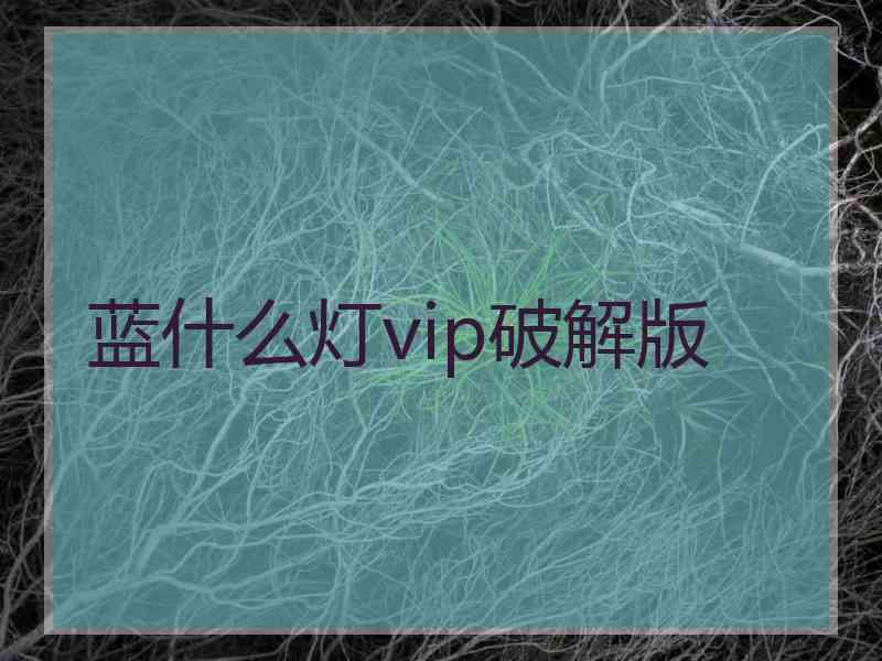 蓝什么灯vip破解版